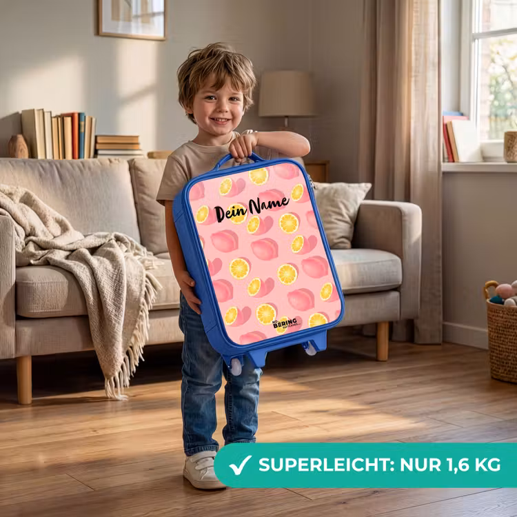 Kinderkoffer Blau - Rosa Limoncello — 3