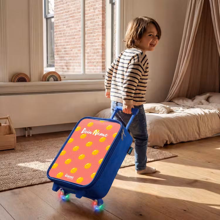 Kinderkoffer Blau - Sonnige Lage Koralle — 2