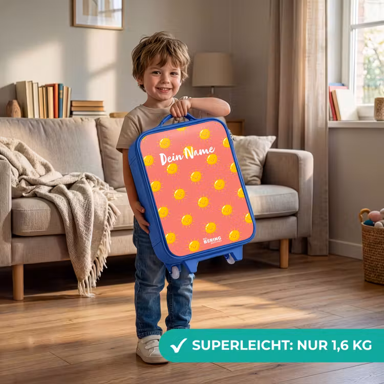 Kinderkoffer Blau - Sonnige Lage Koralle — 3