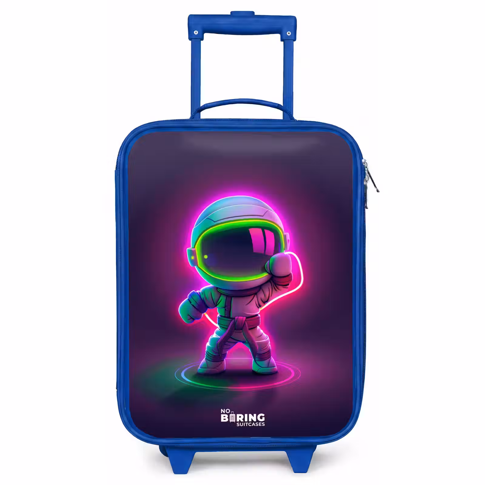 Kinderkoffer Blau - Weltraum Karate Neon — 1