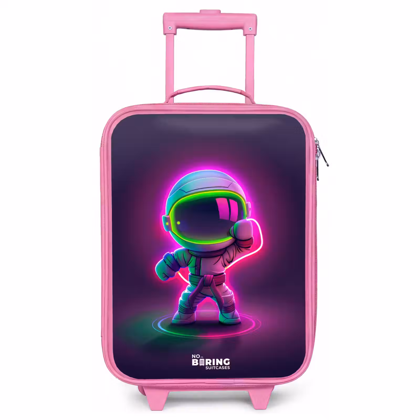 Kinderkoffer Rosa - Weltraum Karate Neon — 1