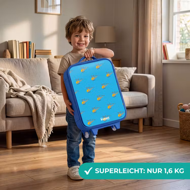 Kinderkoffer Blau - Hubschrauber-Aufregung — 3