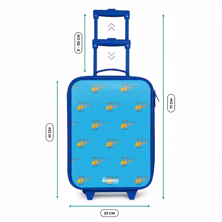 Kinderkoffer Blau - Hubschrauber-Aufregung — 7