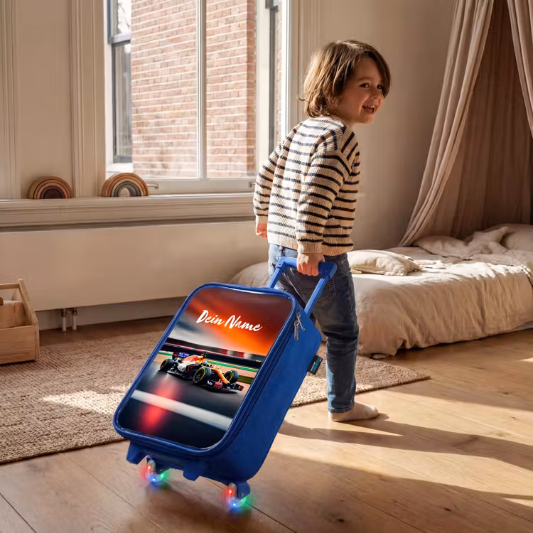 Kinderkoffer Blau - Rasende F1 — 2