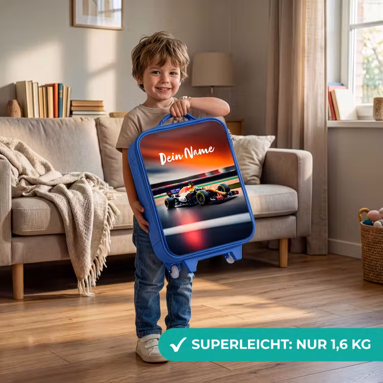 Kinderkoffer Blau - Rasende F1 — 3