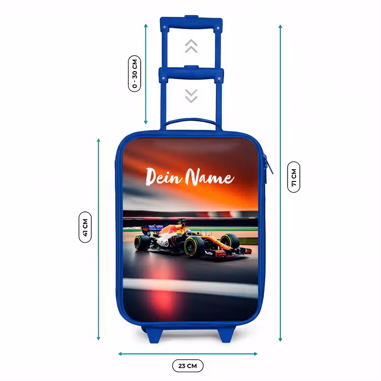 Kinderkoffer Blau - Rasende F1 — 7