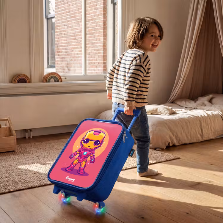 Kinderkoffer Blau - Rosa Ranger — 2
