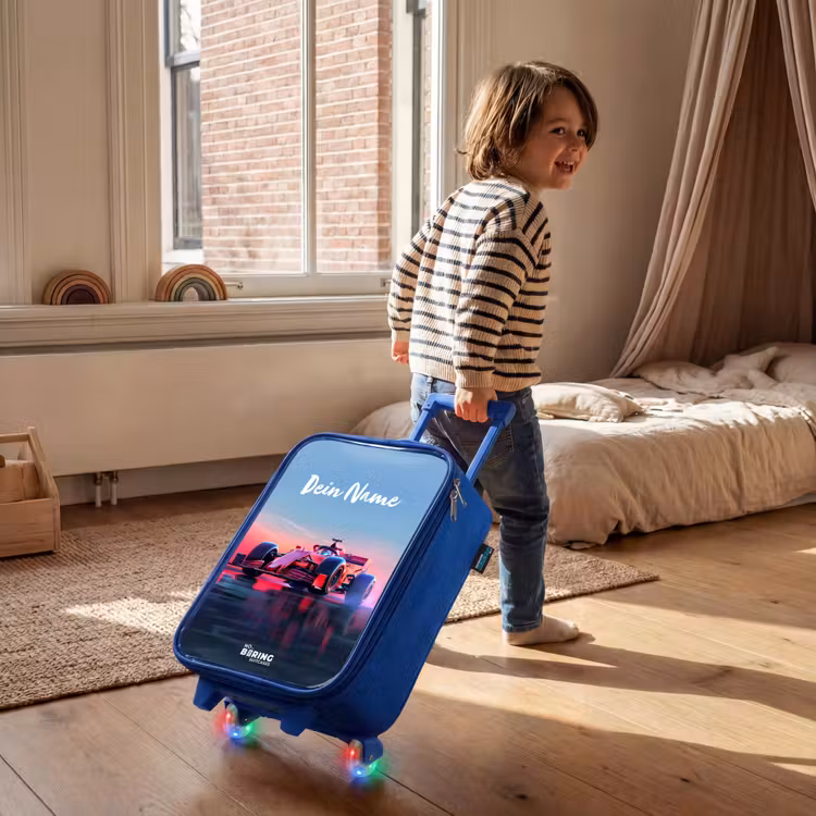 Kinderkoffer Blau - Roter Renner — 2