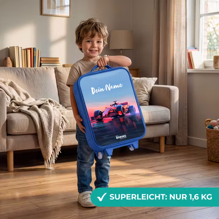 Kinderkoffer Blau - Roter Renner — 3