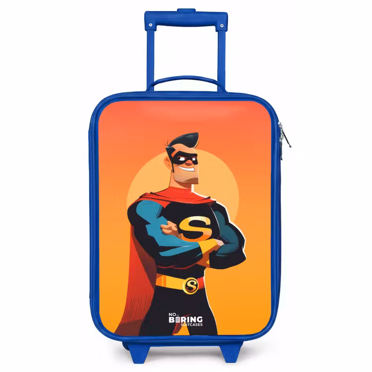 Kinderkoffer Blau - Sonnige Superheldin — 1