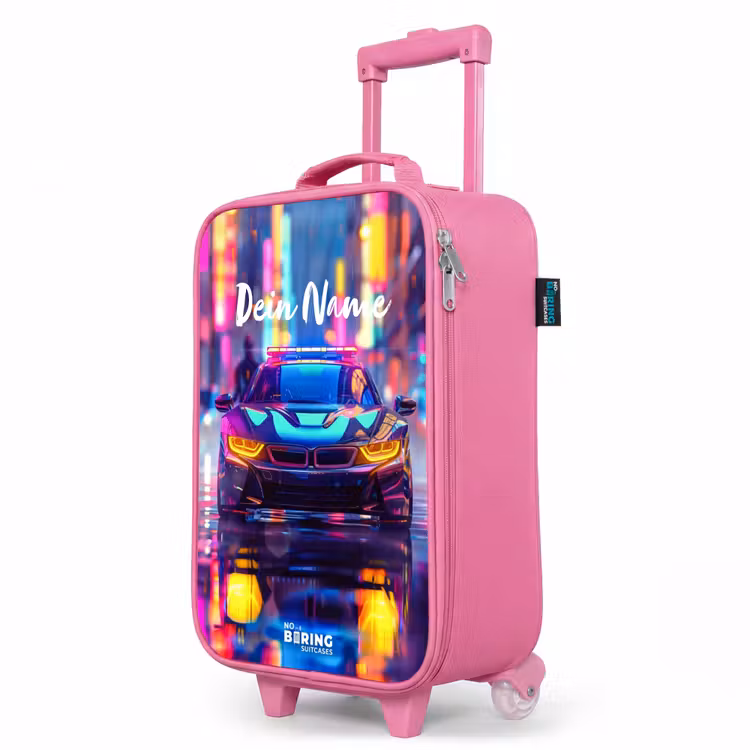 Kinderkoffer Rosa - Neon-Nachtauto — 8