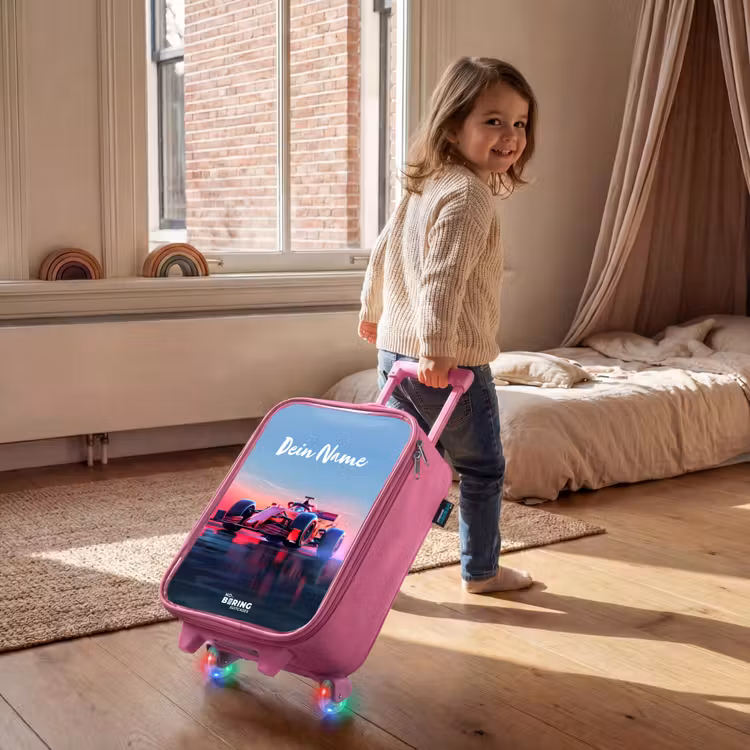 Kinderkoffer Rosa - Roter Renner — 2