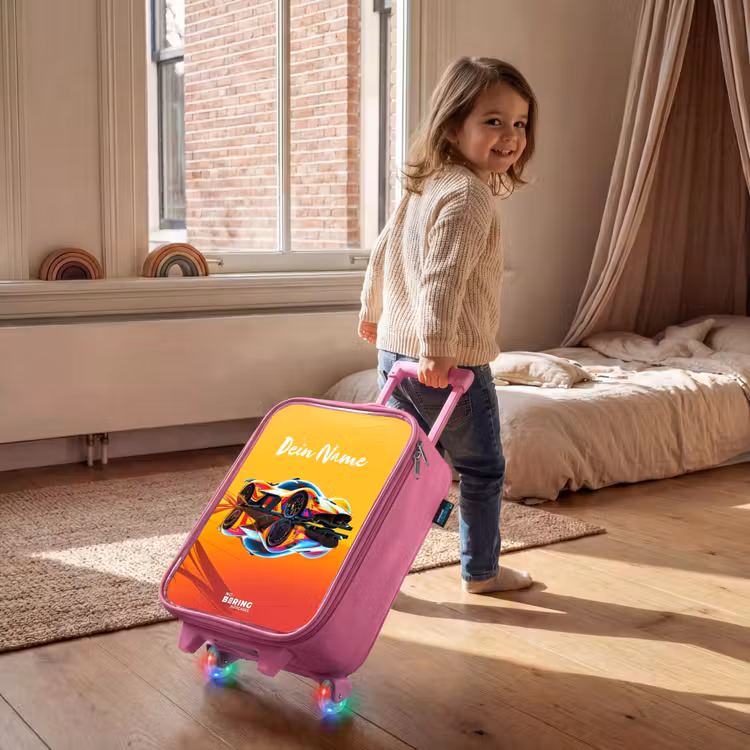 Kinderkoffer Rosa - Sonnenstrahl-Sprinter — 2