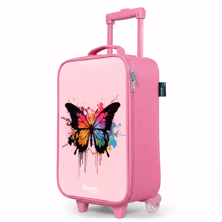Kinderkoffer Rosa - Schmetterling malen — 8