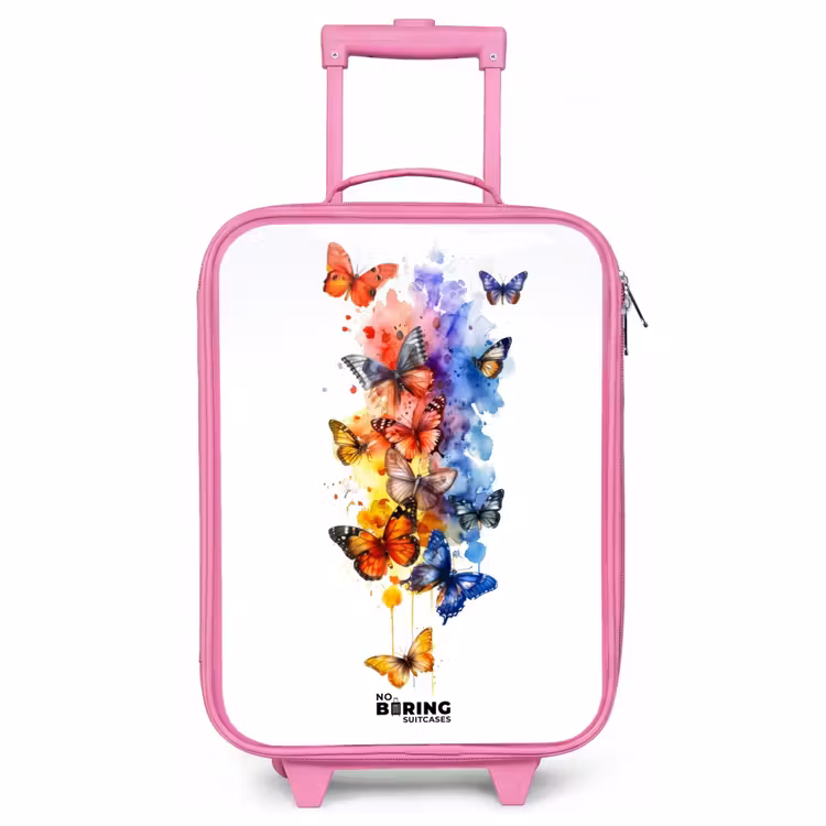 Kinderkoffer Rosa - Schmetterlingsschwarm — 1