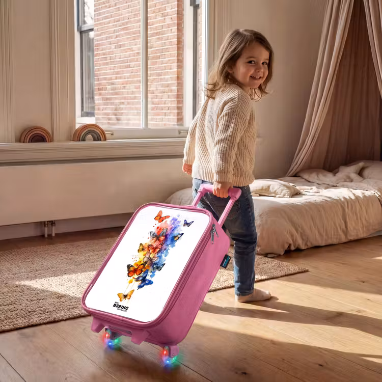 Kinderkoffer Rosa - Schmetterlingsschwarm — 2