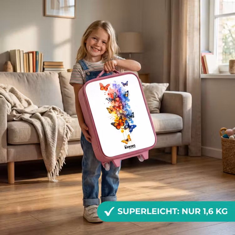 Kinderkoffer Rosa - Schmetterlingsschwarm — 3