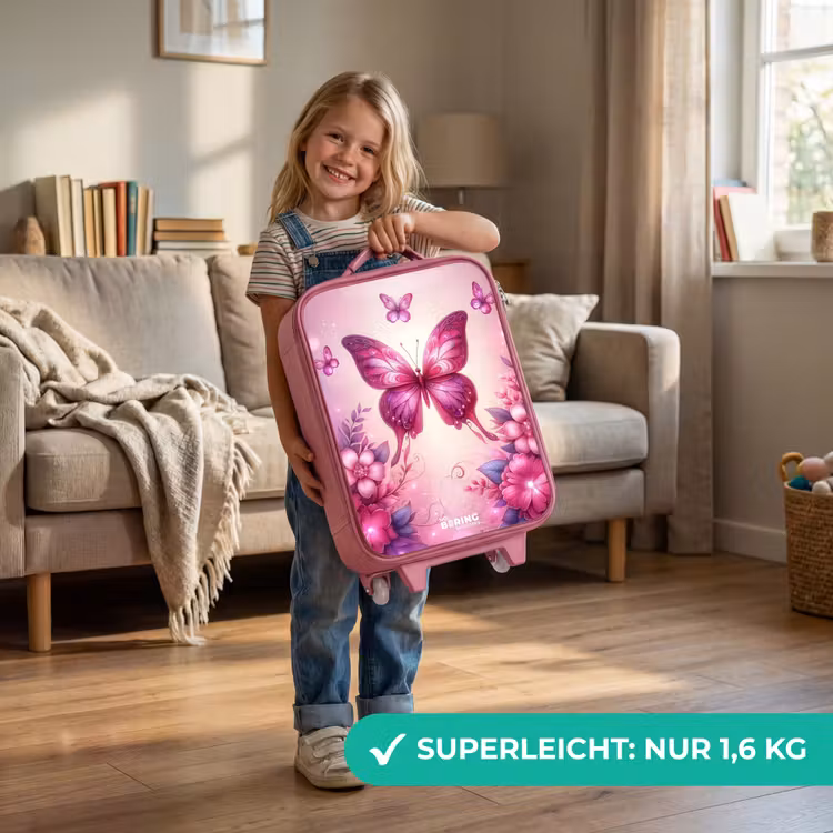 Kinderkoffer Rosa - Schmetterlingstal — 3