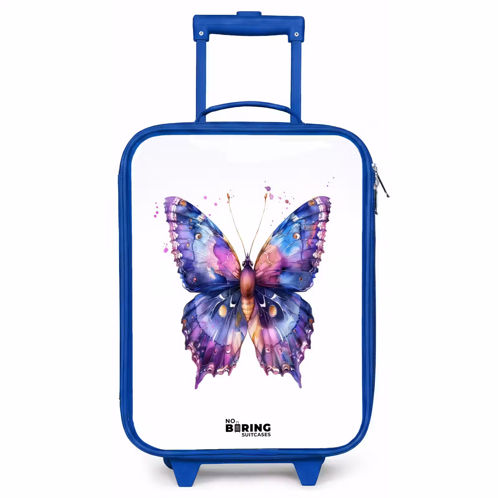 Kinderkoffer Blau - Lila Schmetterling — 1