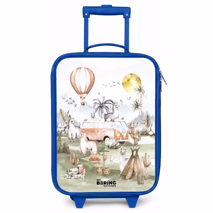 Kinderkoffer Blau - Abenteuer Alpaka — 1