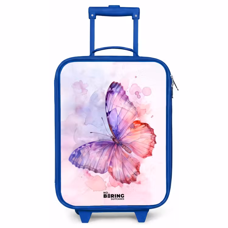 Kinderkoffer Blau - Aquarell Polarlicht — 1