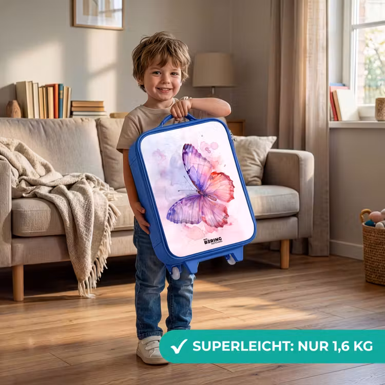 Kinderkoffer Blau - Aquarell Polarlicht — 3