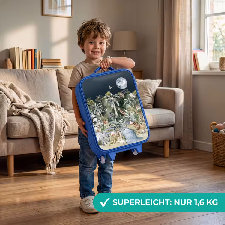 Kinderkoffer Blau - Dschungel im Mondschein — 3