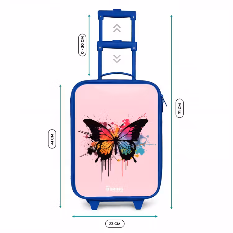 Kinderkoffer Blau - Schmetterling malen — 7