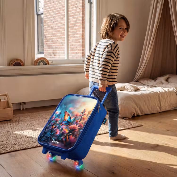 Kinderkoffer Blau - Schmetterlingsblüten — 2
