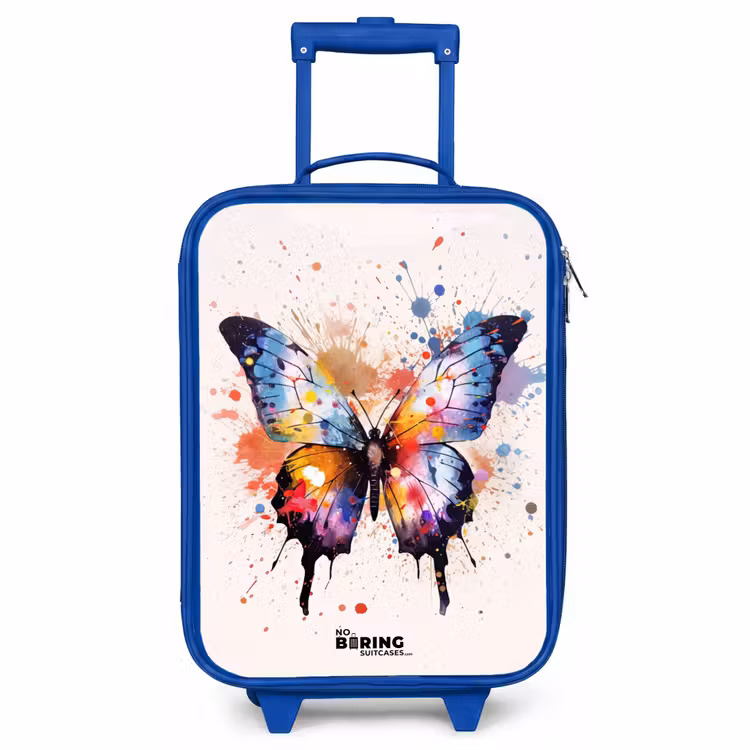 Kinderkoffer Blau - Schmetterlingsexplosion — 1