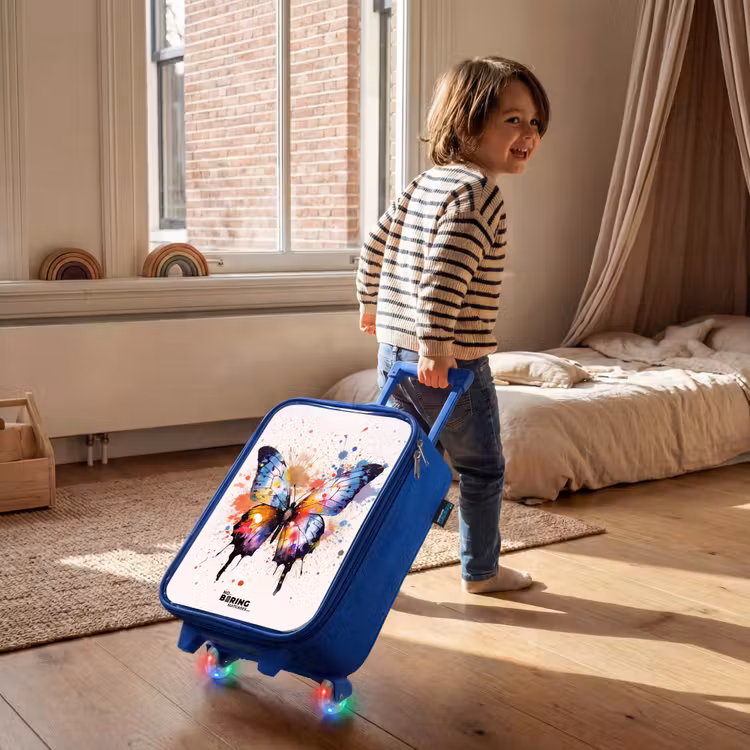 Kinderkoffer Blau - Schmetterlingsexplosion — 2