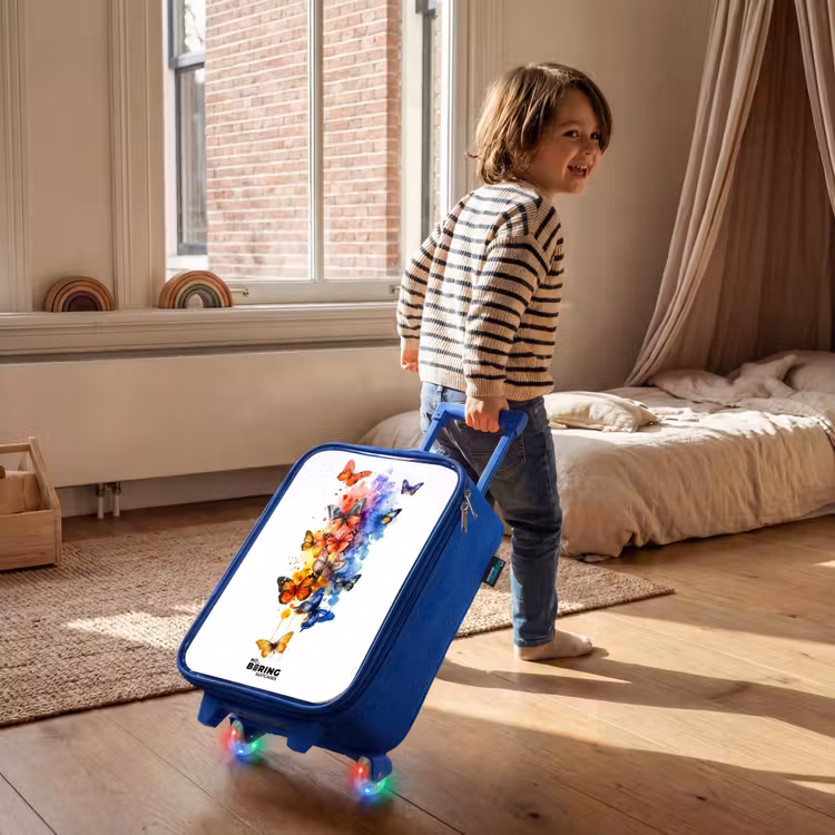 Kinderkoffer Blau - Schmetterlingsschwarm — 2