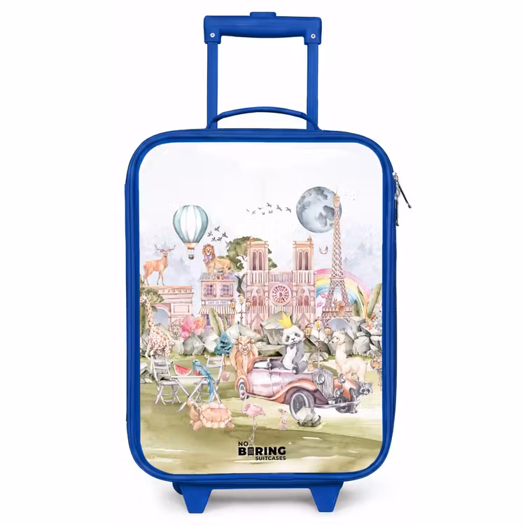 Kinderkoffer Blau - Tierische Fantasiestadt — 1