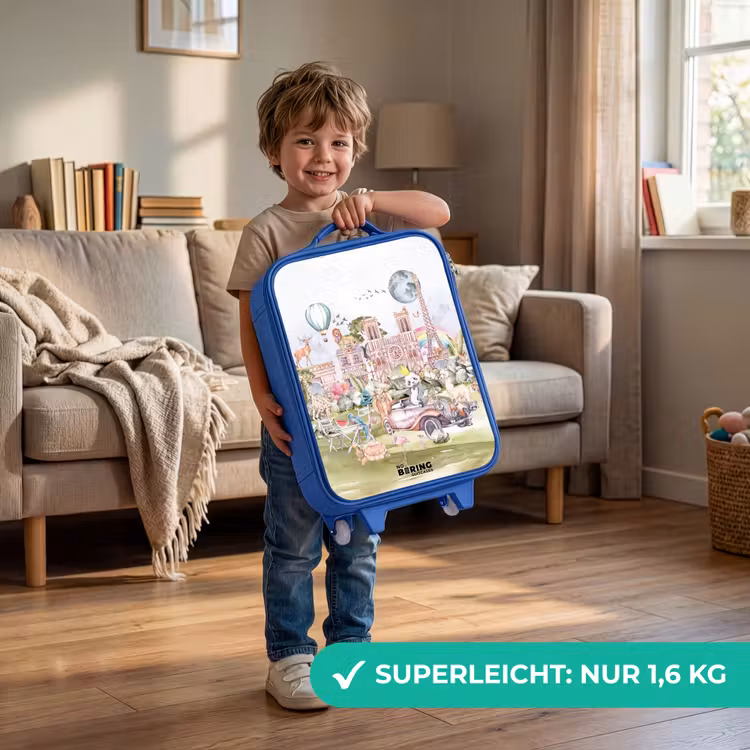 Kinderkoffer Blau - Tierische Fantasiestadt — 3