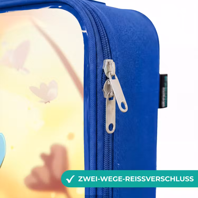Kinderkoffer Blau - Valerio schmetterlingsartig — 5