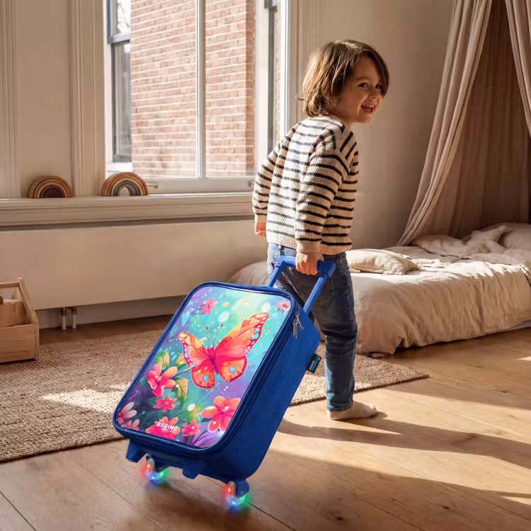 Kinderkoffer Blau - Wunderschöner Schmetterling — 2
