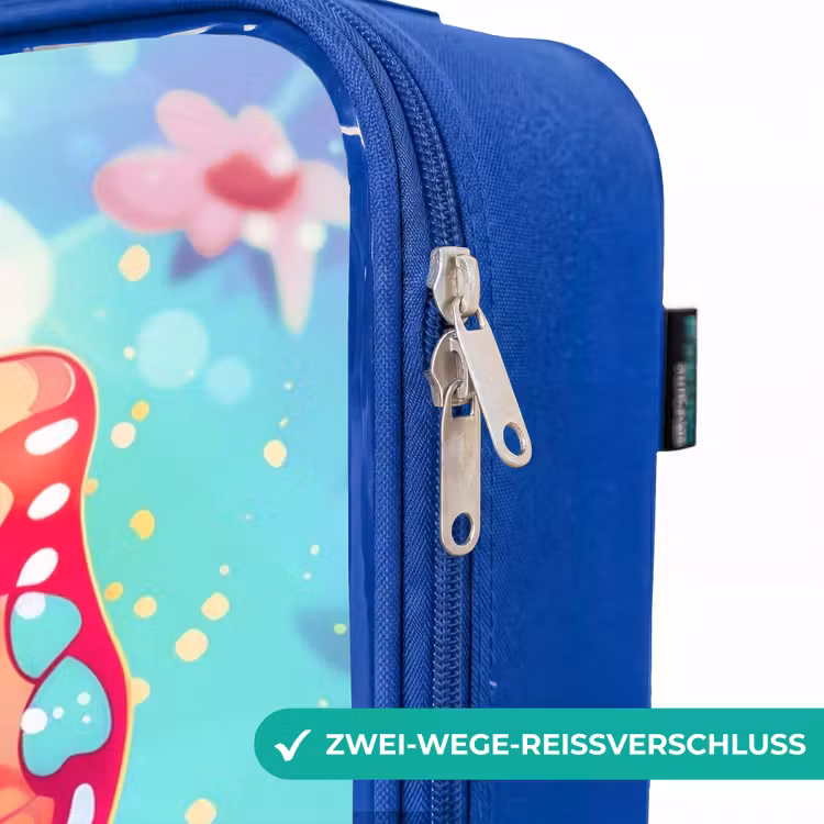 Kinderkoffer Blau - Wunderschöner Schmetterling — 5