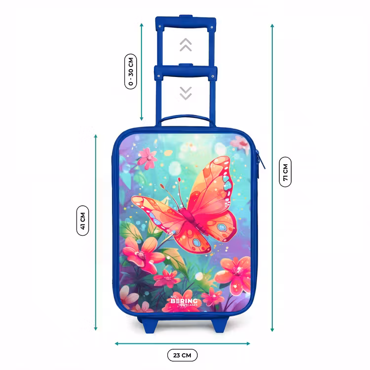 Kinderkoffer Blau - Wunderschöner Schmetterling — 7