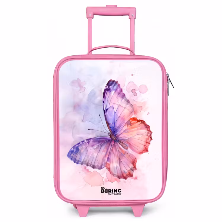 Kinderkoffer Rosa - Aquarell Polarlicht — 1