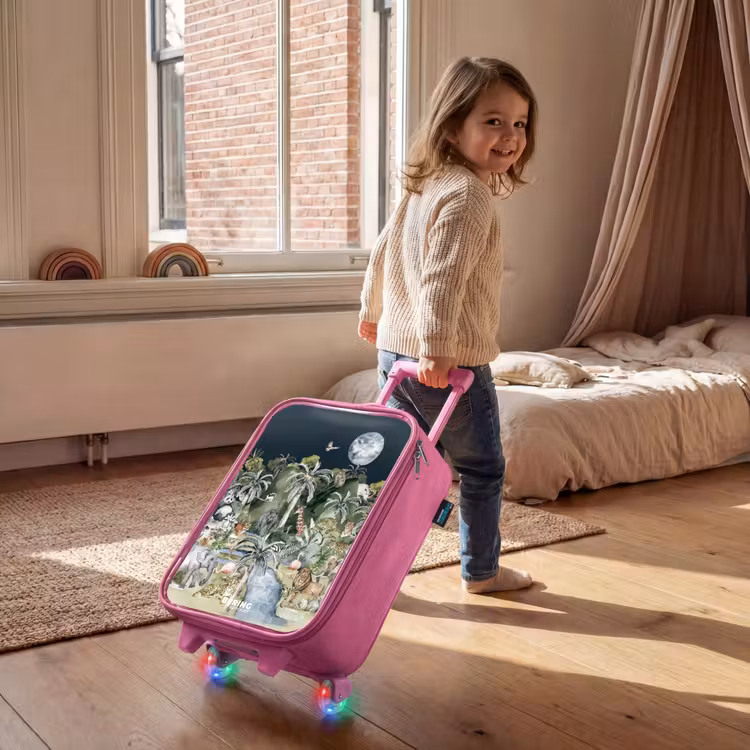 Kinderkoffer Rosa - Dschungel im Mondschein — 2