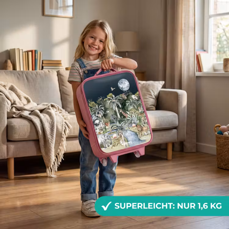 Kinderkoffer Rosa - Dschungel im Mondschein — 3