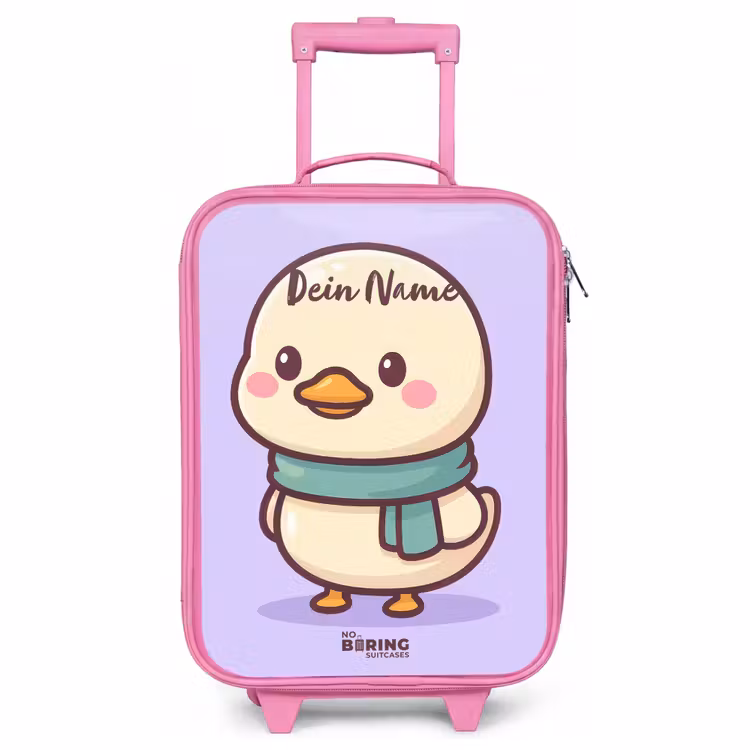 Kinderkoffer Rosa - Kawai - Ente - Halstuch — 1