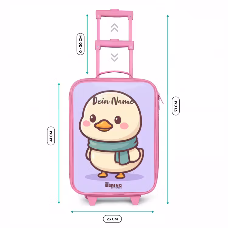 Kinderkoffer Rosa - Kawai - Ente - Halstuch — 7