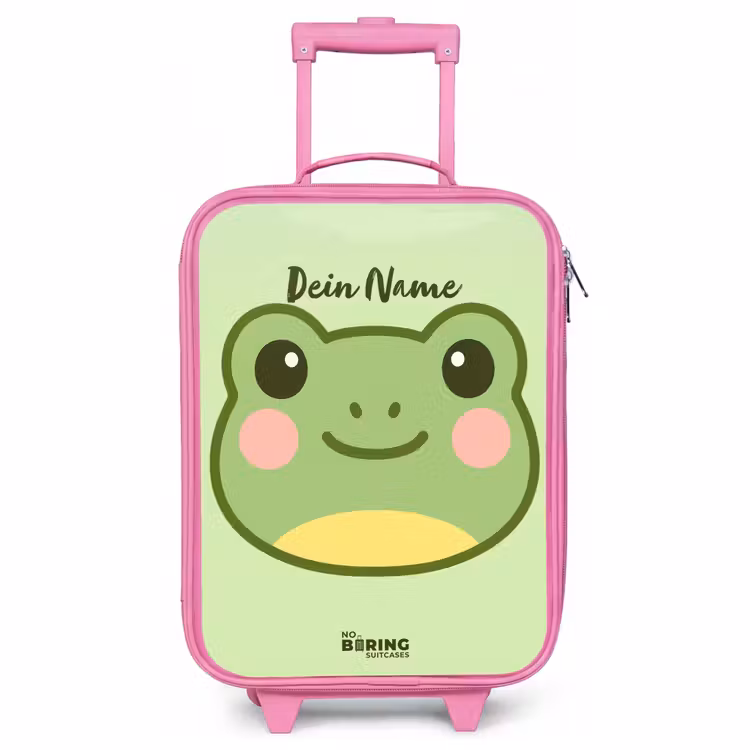 Kinderkoffer Rosa - Kawai - Frosch - Grün — 1