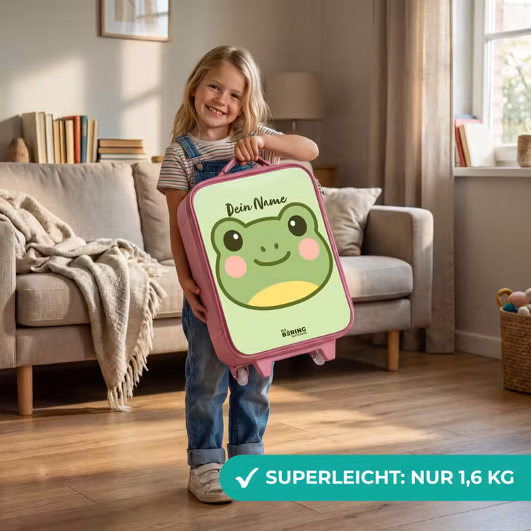 Kinderkoffer Rosa - Kawai - Frosch - Grün — 3