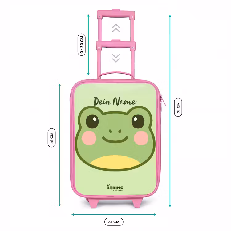 Kinderkoffer Rosa - Kawai - Frosch - Grün — 7