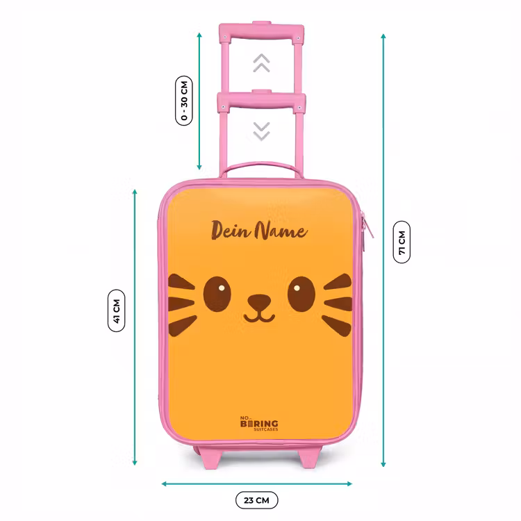 Kinderkoffer Rosa - Kawai - Tiger - Orange — 7