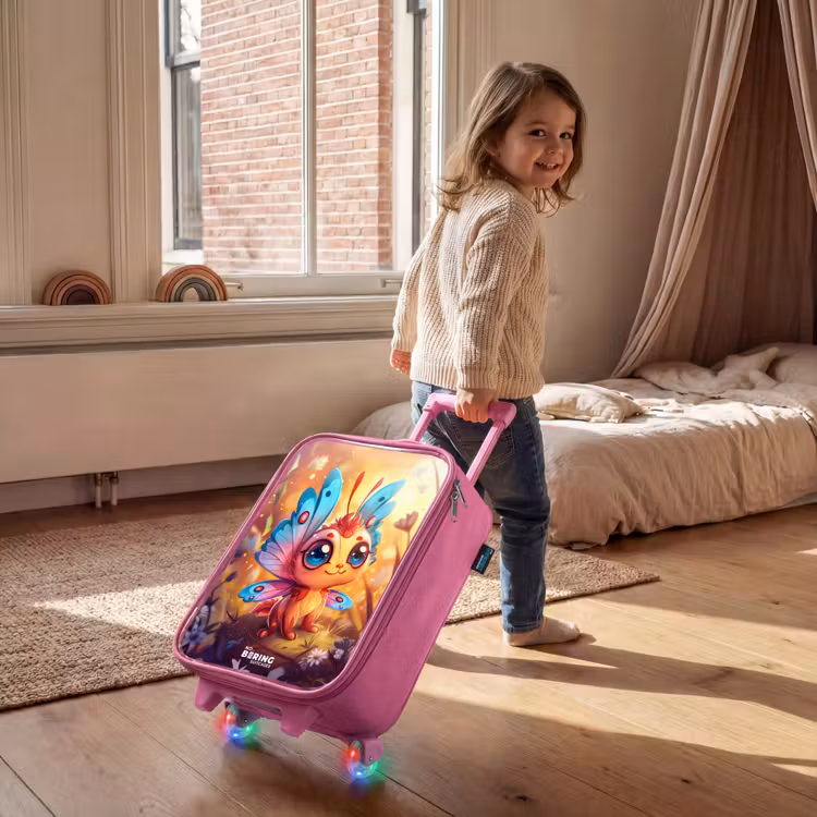 Kinderkoffer Rosa - Valerio schmetterlingsartig — 2