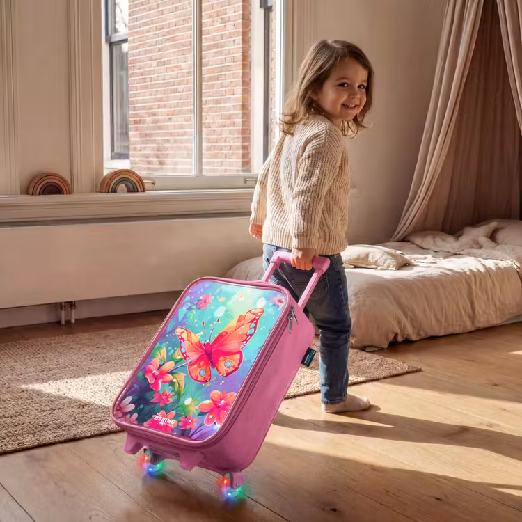 Kinderkoffer Rosa - Wunderschöner Schmetterling — 2