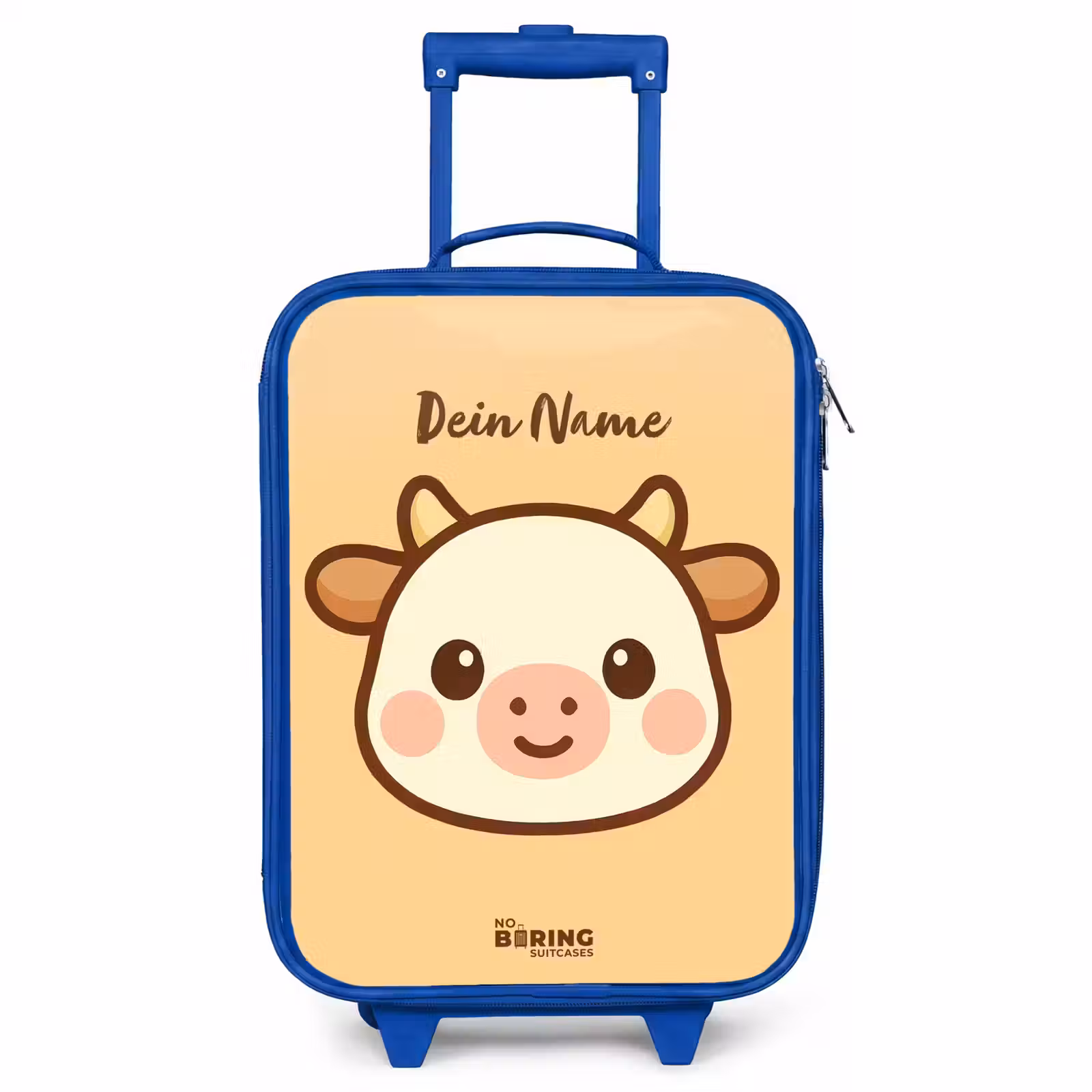 Kinderkoffer Blau - Kawai - Kuh - Braun — 1